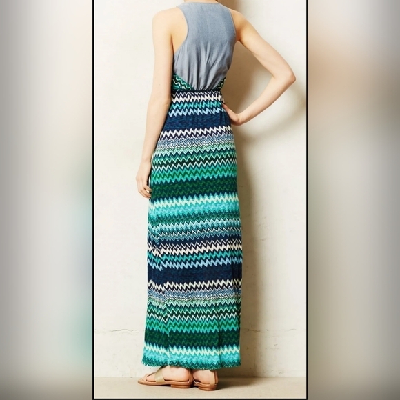 The Addison Story Women's Size XS The Green Juxtapose Striped Maxi Dress NO BELT - Picture 6 of 6